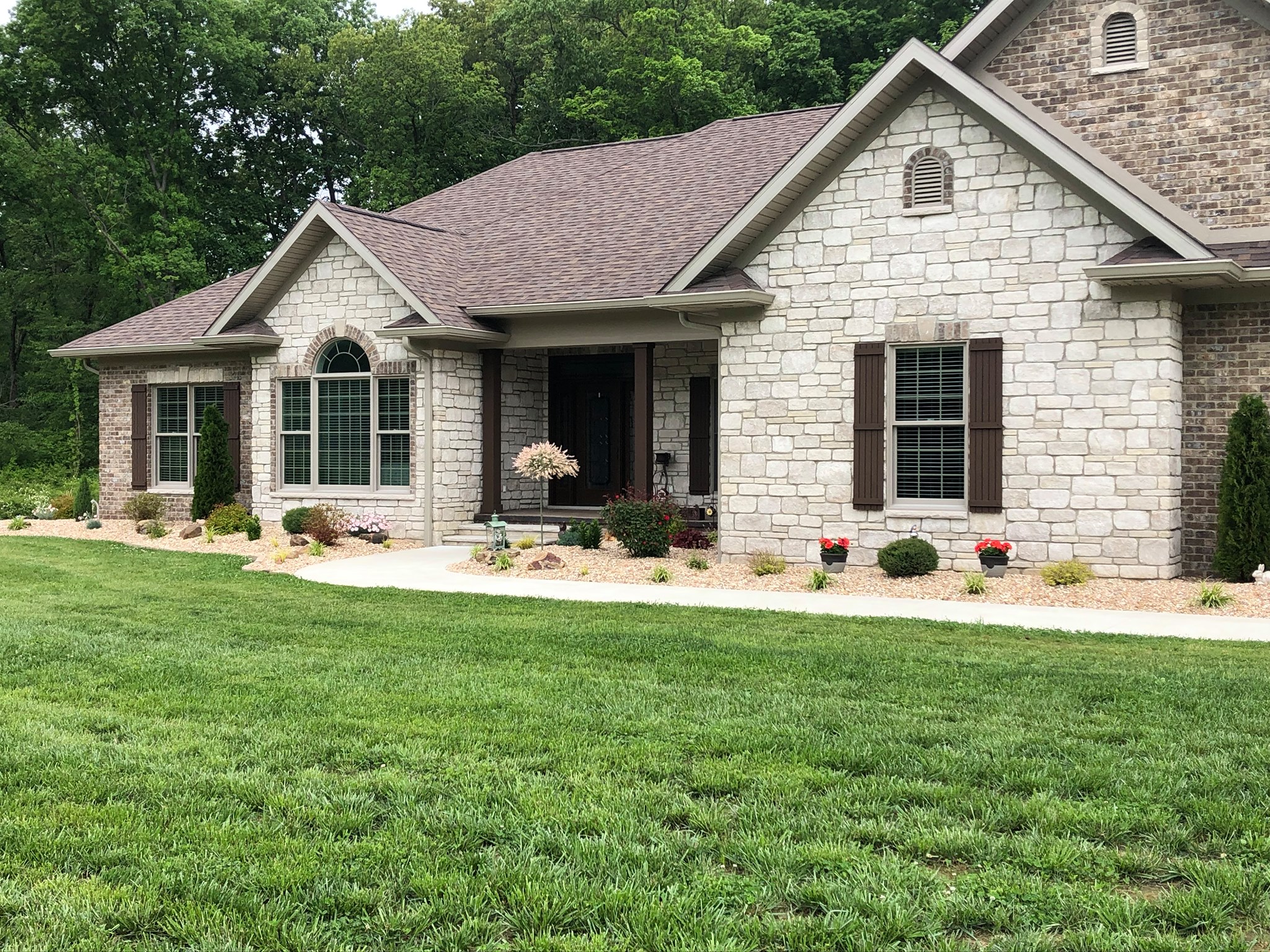Completed residential landscape