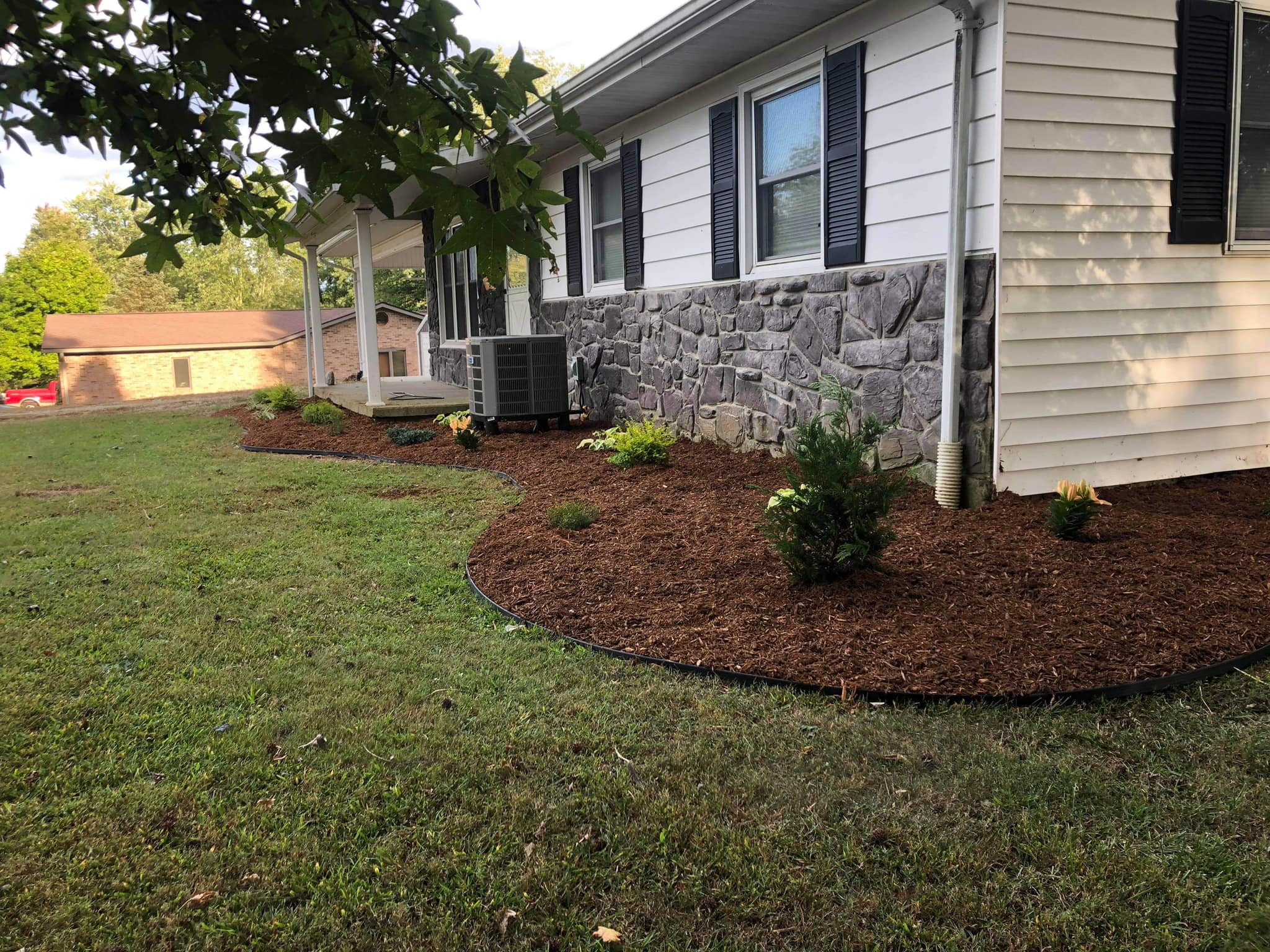 Full front yard rebuild — after