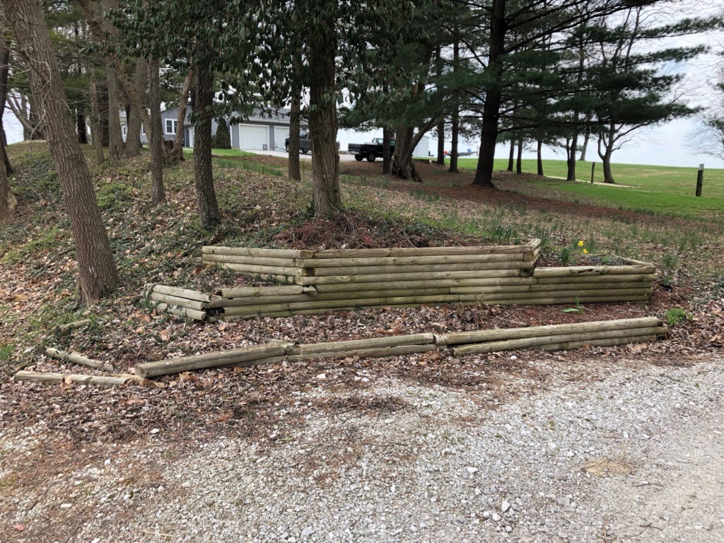 Complete landscape refresh — before